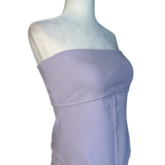Helsa June Knit Bodysuit Dress in Lavender X-Large New Womens Maxi Gown - Picture 8 of 14